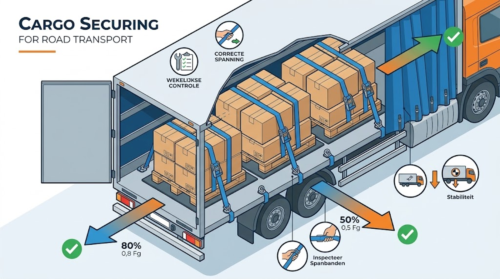 e-Transport - Laad- en lostechnieken & Ladingzekering (Wegvervoer)