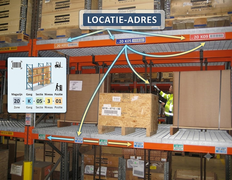 e-Magazijn - Wegzetfase + Locatiebeheer + De 4 Magazijnstructuren
