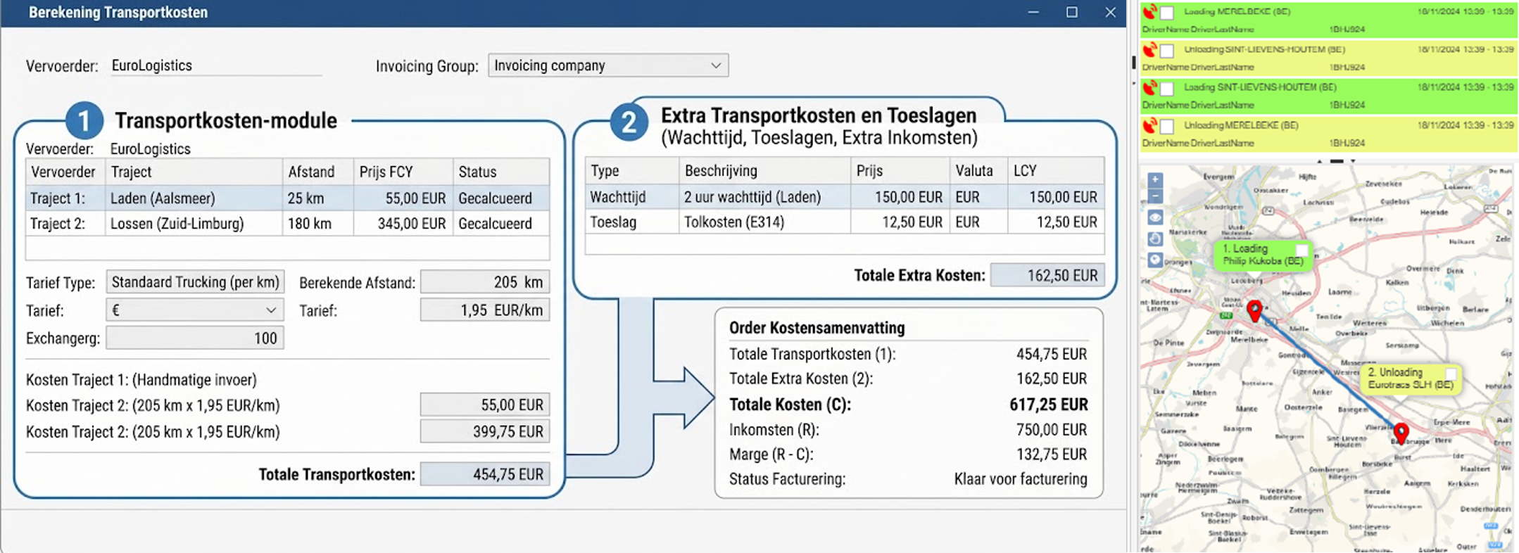 e-Transport - Kostprijsberekening in het wegtransport & Inkopen van transport