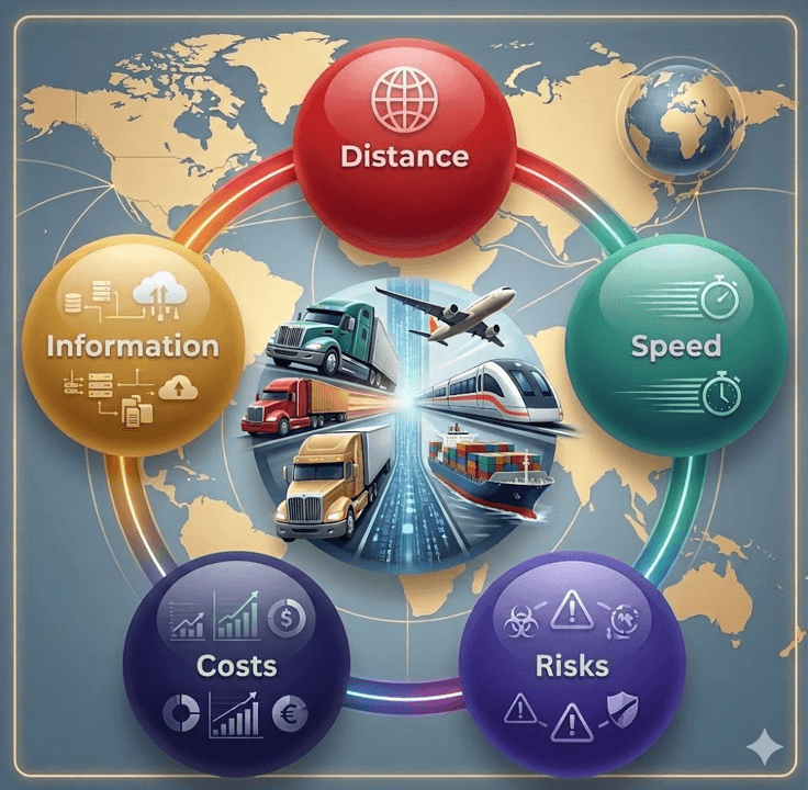 e-Transport - Introduction to distribution & transport - The five dimensions of transport