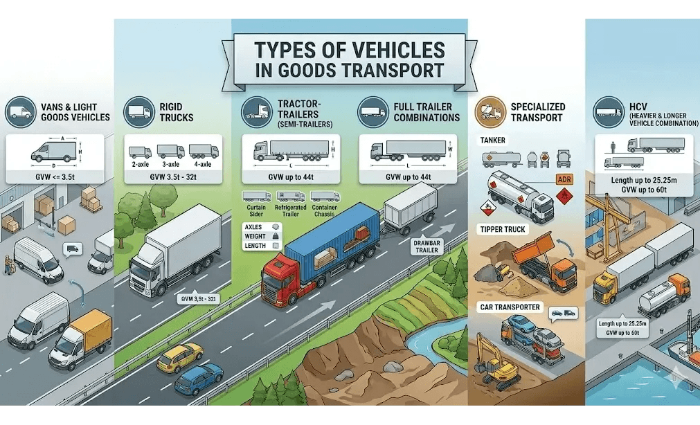 e-Transport - Vehicle types & legal aspects (road transport)