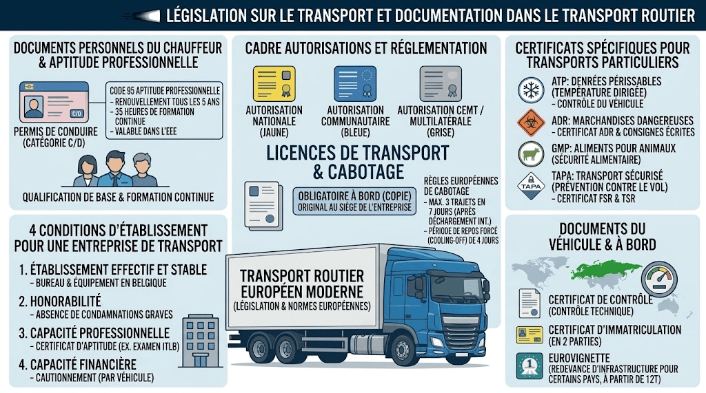 e-Transport - Documents & Autorisations dans le transport routier + Convention CMR & TIR